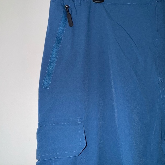 Pudolla Blue Athletic Cargo Pants with Relaxed Fit - Picture 3 of 4